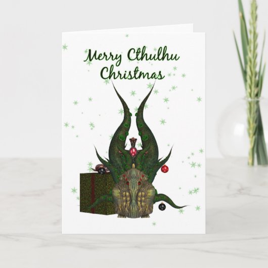 De Kerstkaart van Cthulhu - Cthulhu Feestdagen Kaart (Voorkant)