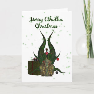 De Kerstkaart van Cthulhu - Cthulhu Feestdagen Kaart