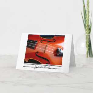 De Kerstkaart van de altviool Feestdagen Kaart