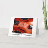 De Kerstkaart van de altviool Feestdagen Kaart (Voorkant)