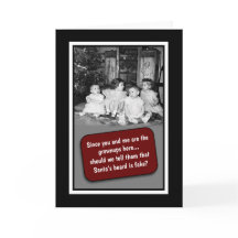 De Kerstkaart van de Baard van de kerstman