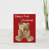 De Kerstkaart van de baby Feestdagen Kaart (Voorkant)