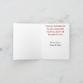 De Kerstkaart van de baby Feestdagen Kaart (Binnen)