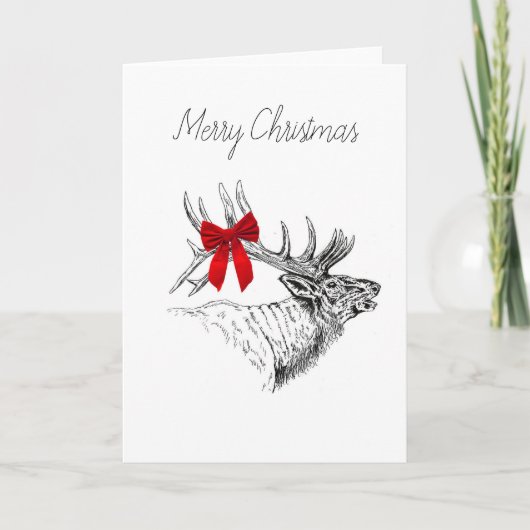 De Kerstkaart van de Boog van elanden - Spatie Feestdagen Kaart (Voorkant)