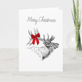 De Kerstkaart van de Boog van elanden - Spatie Feestdagen Kaart