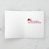 De Kerstkaart van de Brak van de kerstman Feestdagen Kaart (Binnen)