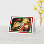 De Kerstkaart van de carrousel Kaart (Gele Bloem)