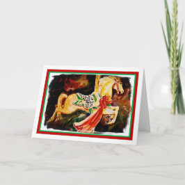 De Kerstkaart van de carrousel Kaart