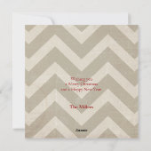 De Kerstkaart van de chevron met foto (Achterkant)