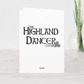 De Kerstkaart van de Danser & van de Pijper van Feestdagen Kaart (Achterkant)