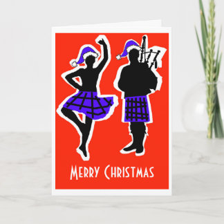 De Kerstkaart van de Danser & van de Pijper van Feestdagen Kaart