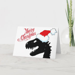 De Kerstkaart van de dinosaurus Feestdagen Kaart