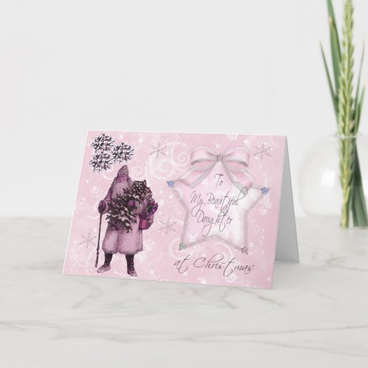 De Kerstkaart van de dochter Feestdagen Kaart (Voorkant)