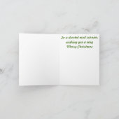 De Kerstkaart van de Drager van de post Feestdagen Kaart (Binnen)