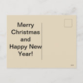 De Kerstkaart van de eenhoorn Feestdagenkaart (Achterkant)