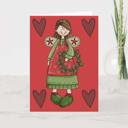 De Kerstkaart van de engel door SRF Feestdagen Kaart (Voorkant)