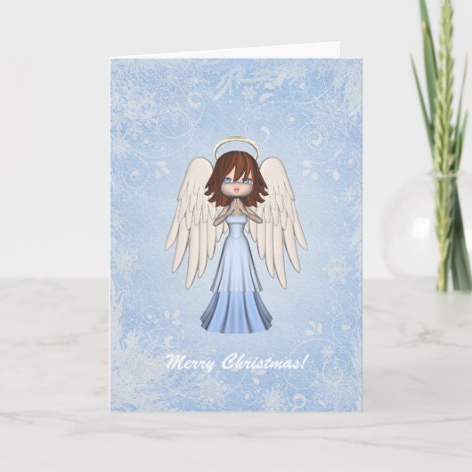De Kerstkaart van de engel Feestdagen Kaart (Voorkant)