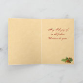 De Kerstkaart van de engel Feestdagen Kaart (Binnen)