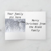 De Kerstkaart van de familie Feestdagen Kaart (Binnen)