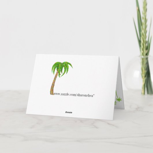 De Kerstkaart van de flamingo - SRF Feestdagen Kaart (Achterkant)