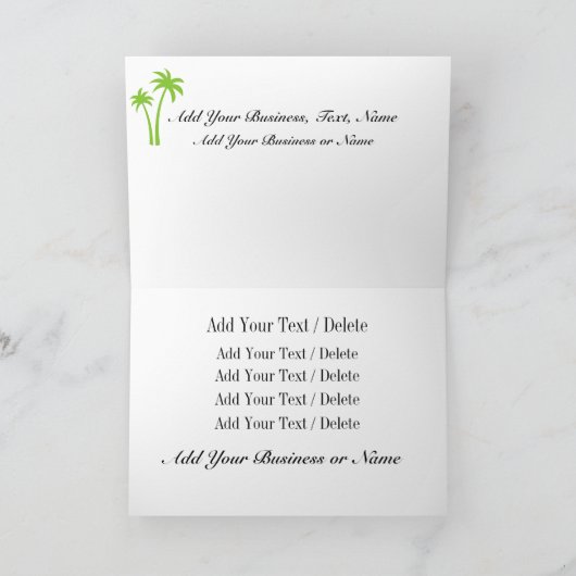 De Kerstkaart van de flamingo - SRF Feestdagen Kaart (Binnen)