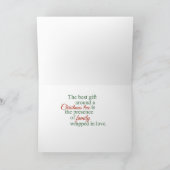 De Kerstkaart van de Foto van de Streep van het Feestdagen Kaart (Binnen)