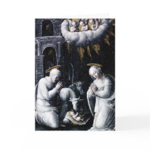 De Kerstkaart van de geboorte van Christus