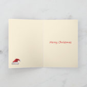 De Kerstkaart van de Giraffe van de Babys van de Feestdagen Kaart (Binnen)