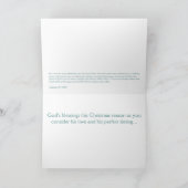 De Kerstkaart van de god "van de Timing" Feestdagen Kaart (Binnen)