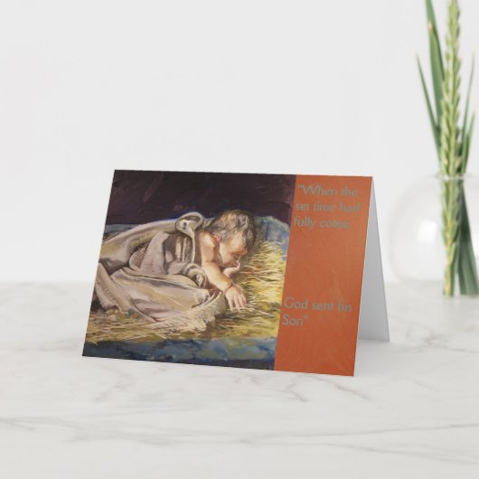 De Kerstkaart van de god "van de Timing" Feestdagen Kaart (Voorkant)