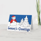 De Kerstkaart van de Groeten van het seizoen Feestdagen Kaart (Voorkant)