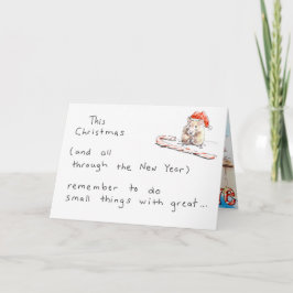 De Kerstkaart van de hamster Feestdagen Kaart