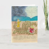 De Kerstkaart van de Herders van het konijntje in