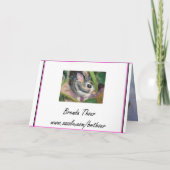 De Kerstkaart van de Herten van de Bes van de Feestdagen Kaart (Achterkant)