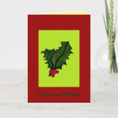 De Kerstkaart van de Hulst van Hoho Feestdagen Kaart (Voorkant)