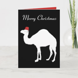De Kerstkaart van de kameel Feestdagen Kaart