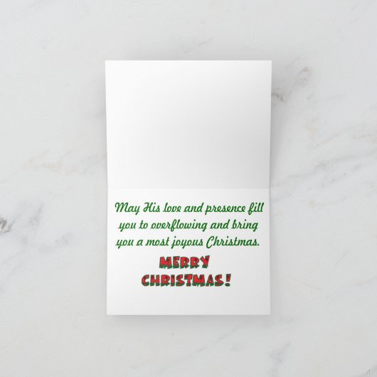 De Kerstkaart van de kat Feestdagen Kaart (Binnen)