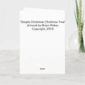 De Kerstkaart van de kerstboom Feestdagen Kaart (Achterkant)