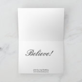 De Kerstkaart van de kerstman Feestdagen Kaart (Binnen)