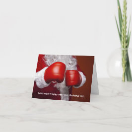 De kerstkaart van de kerstman kaart