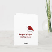 De Kerstkaart van de Kerstman van de koala Feestdagen Kaart (Achterkant)