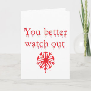 De Kerstkaart van de Kerstman van de zombie Feestdagen Kaart