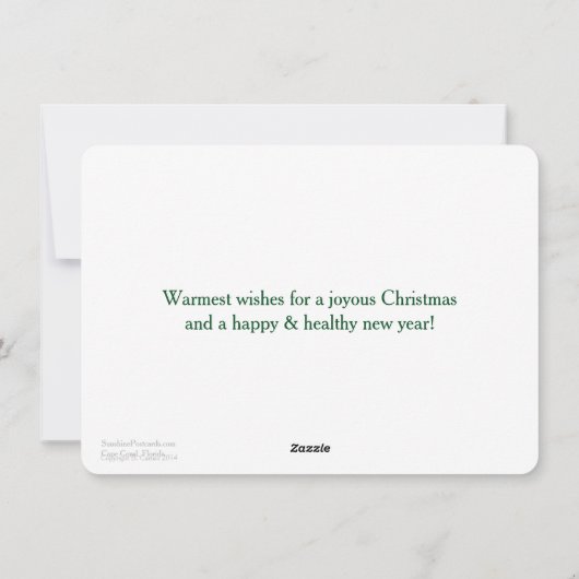 De Kerstkaart van de Kerstman van het roeien (Achterkant)