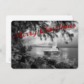 De Kerstkaart van de Kerstman van het roeien (Voorkant / Achterkant)