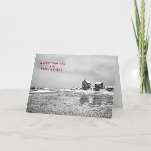 De Kerstkaart van de Keten van de verwering Feestdagen Kaart (Voorkant)