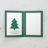 De Kerstkaart van de Kleindochter van de Teddybeer Feestdagen Kaart (Binnen)