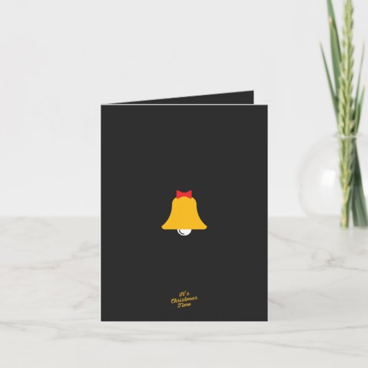 De Kerstkaart van de klok Feestdagen Kaart (Voorkant)