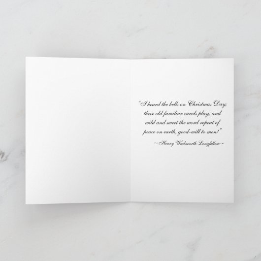 De Kerstkaart van de Klokken van het kenwijsje Feestdagen Kaart (Binnen)