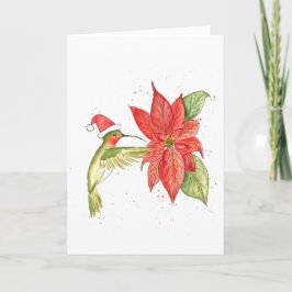 De Kerstkaart van de kolibrie Feestdagen Kaart