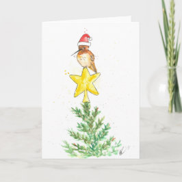 De Kerstkaart van de kolibrie Feestdagen Kaart